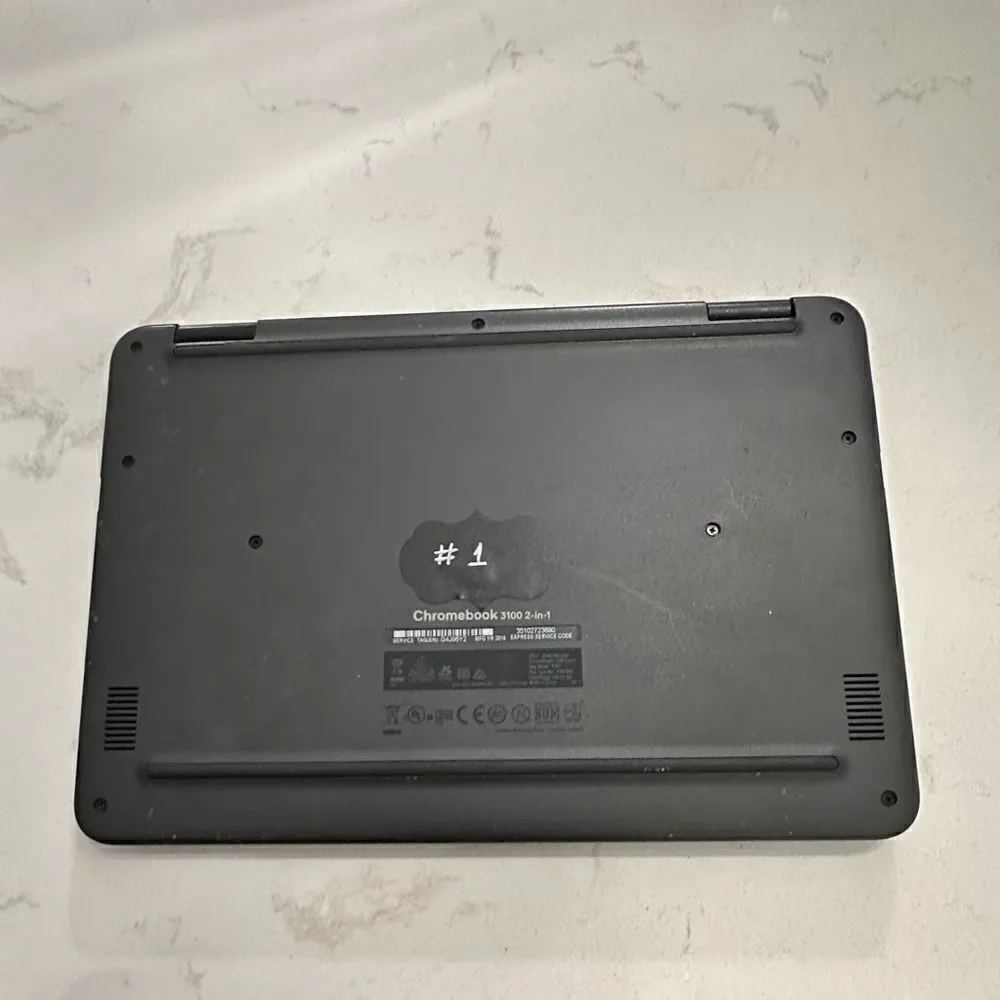 DELL 2 in 1 Chromebook 3100 Laptop in Gray Gunmetal Color (refurbished/used)